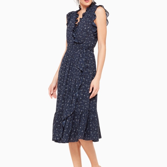 kate spade Dresses & Skirts - wild roses ruffle wrap dress